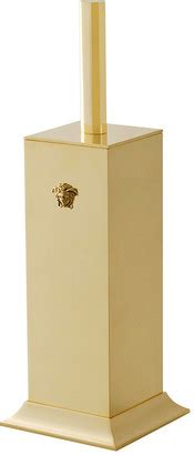 Versace Superbe Toilet Brush in Gold Finish Signature Medusa 